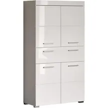 trendteam Amanda Badschrank 73 x 132 x 31 cm Weiß
