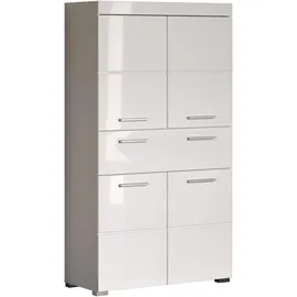 trendteam Amanda Badschrank 73 x 132 x 31 cm Weiß