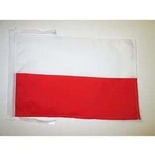 AZ FLAG - Flagge Polen - 45x30 cm Mit Kordel - Polnische Fahne 30 x 45 Cm - Flaggen