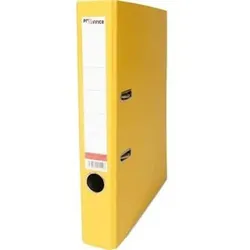 Color-Ordner, A4, 50mm, gelb, farbiger Einband aus Pappe mit PP-Folie