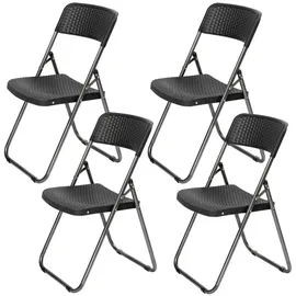 Sekey Campingstuhl 4er Set Schwarz