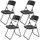 Sekey Campingstuhl 4er Set Schwarz