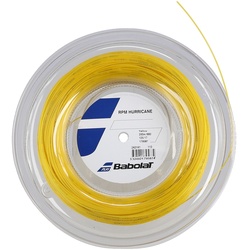 Babolat Tennissaite RPM Hurricane (Haltbarkeit+Spin) gelb 200m Rolle