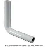 Sanit Spülrohrbogen D 50/44mm L 23/23 cm, weiß - Weiß