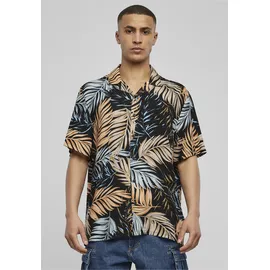 URBAN CLASSICS Viscose Aop Resort Kurzarmhemd Palmfront S