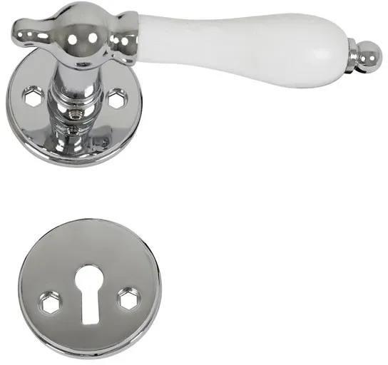 Shiny door handle - white grip