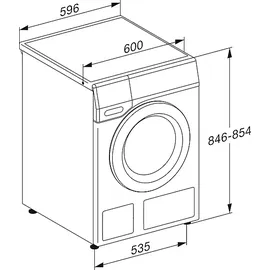Miele WTW870 WPM Waschtrockner (9 kg / 6 kg, 1600 U/min)
