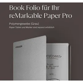 reMarkable BookFolio Pro Weave für reMarkable Grau