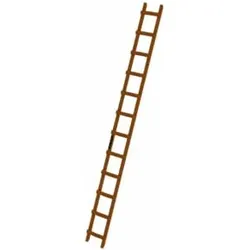 MUNK Dachdecker-Auflegeleiter Holz 12 Sprossen