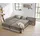 luma-home Eckcouch Kunstleder 3-Sitzer Graubraun/Beige