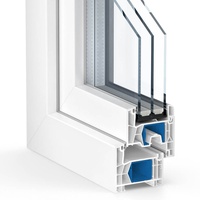 Kömmerling 76 AD, Kunststofffenster, Weiß RAL 9016, 500 x 500 mm, festverglast, 2-fach Verglasung, individuell konfigurieren