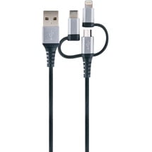 Schwaiger 3-in-1 Sync und Ladekabel USB Micro B, Apple Lightning, USB 3.1 C