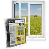 EasyMaxx Insektenschutz Fenster 130 x 110 cm Schwarz