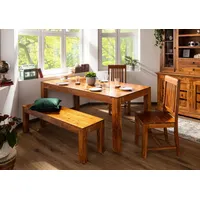 MASSIVMOEBEL24.DE Esstisch Akazie 160x90x76 honig lackiert OXFORD #35