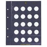 Leuchtturm1917 VISTA Ergänzungsblätter Blanko für VISTA Classic Euroalbum für 2  (Euro) Münzen