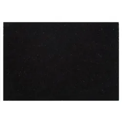 Türvorleger 100% Kokosmatte 60x40 - 100x80 cm rutschfest Fußabtreter Schmutzfangmatte Latex SCHWARZ : 80 x 100 cm
