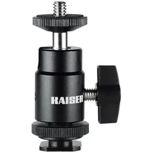 Kaiser Fototechnik Kugelgelenk HS, mit Aufsteckfuß und Stativgewinde 1/4""