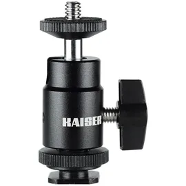 Kaiser Fototechnik Kugelgelenk HS, mit Aufsteckfuß und Stativgewinde 1/4""