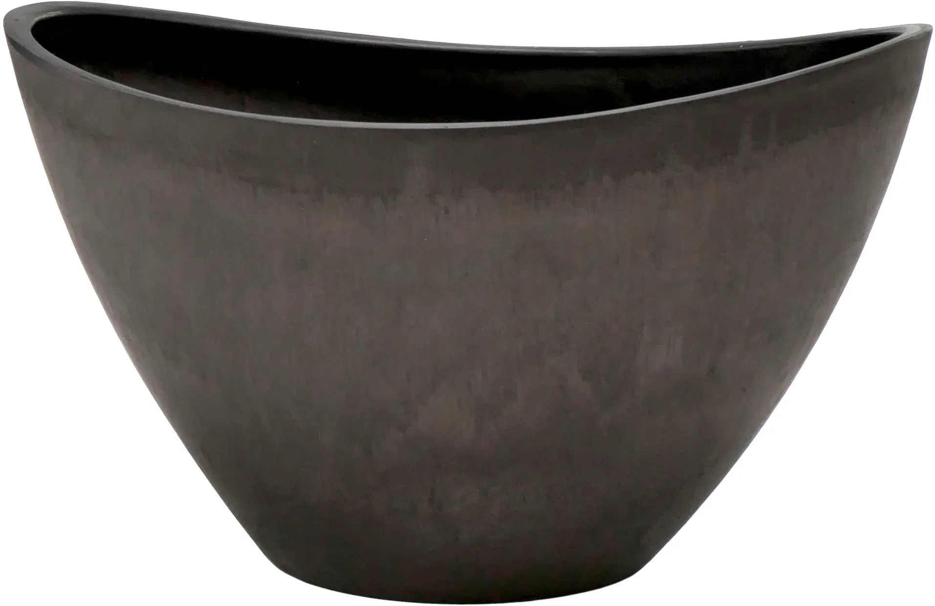 Ecostone Schiffchen ECO700 D41x30H24cm 70% Recycling  - anthrazit
