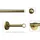 GARESA Gardinenstange GARESA "BOLTI", gold (mattgoldfarben), L:290cm Ø:16mm, Metall, Gardinenstangen, Vorhanggarnitur, verlängerbar, Wandmontage, ohne Ringe