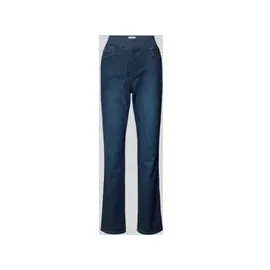 RAPHAELA by BRAX Damen Jeans, mit elastischem Bund, blau,