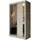 masseno Schwebetürenschrank Grazia 120 x 216 x 61 cm Gelb