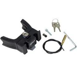 Handlebar Mounting-Set E-Bike, black mit Schloss
