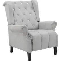 Home Affaire Ohrensessel HOME AFFAIRE "Childebert", grau (hellgrau), B:80cm H:102cm T:89cm, Sessel, Ohrensessel, mit Verstellung, Sitz und Rücken gepolstert, Sitzhöhe 49,5 cm