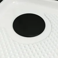 Aurlane Essential Round Komplettdusche mit Schiebetür 85 x 197 cm Schwarz