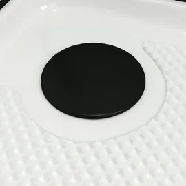 Aurlane Essential Round Komplettdusche mit Schiebetür 85 x 197 cm Schwarz