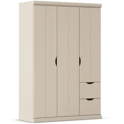 rauch Kleiderschrank »Frieda« - 136x56x203cm - beige - Holz / Holz