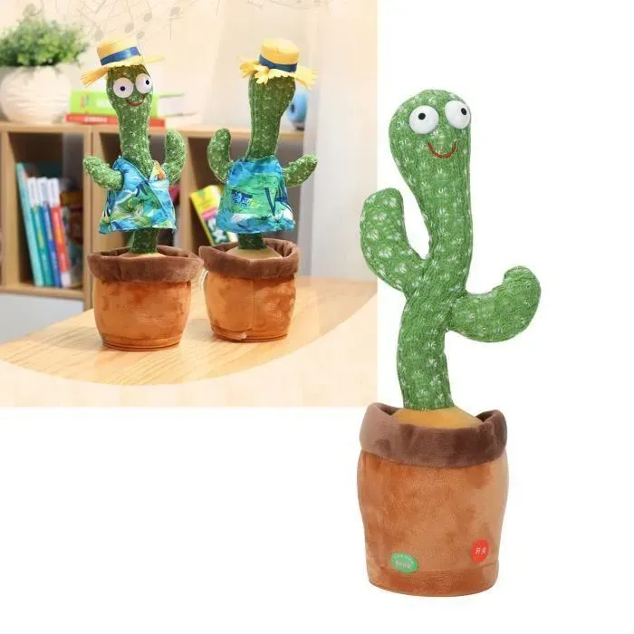 Drfeify SHOP-STORY - CACTUS GRINGO : Peluche Cactus qui Danse, Chante et Répète 1100273