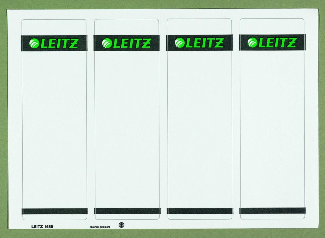 LEITZ Ordneretiketten für 8 cm Rückenbreite 61,5 x 192,0 mm