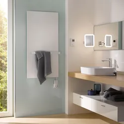 HSK Design-Infrarotheizkörper „Retango“ mit Glasfront 60 × 150 cm in Weiß