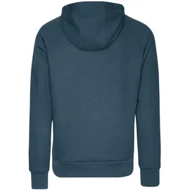TRIGEMA Sweatjacke "TRIGEMA Sweatjacke mit Kapuze", Herren, Gr. S, blau (jeans, melange), 70% Baumwolle, 30% Polyester, Basic, Sweatjacken Sweatjacke