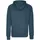TRIGEMA Sweatjacke "TRIGEMA Sweatjacke mit Kapuze", Herren, Gr. S, blau (jeans, melange), 70% Baumwolle, 30% Polyester, Basic, Sweatjacken Sweatjacke