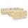 vidaXL Garten-Lounge-Set 8-tlg. creme Massivholz Kiefer