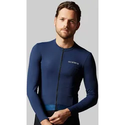 Thermo Fleece Herren Radjacke Langarm Fahrradbekleidung BLAU XL