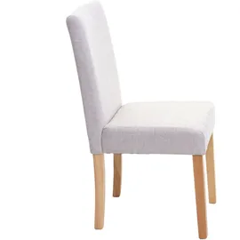 Mendler Esszimmerstuhl Littau Textil creme-beige 6er Set