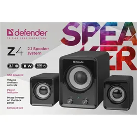 DEFENDER Z4 2.1 11W USB kabelgebundene Computer-Lautsprecher - Transparent