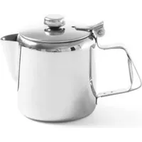 HENDI Kaffee-/Teekanne mit Klappdeckel, 0,6l, ⌀97x(h)142mm