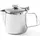 HENDI Kaffee-/Teekanne, mit Klappdeckel, 0,6L, ø97x(H)142mm,