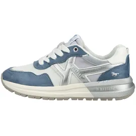 Mustang Shoes Sneaker Low Hellblau/Silber 38
