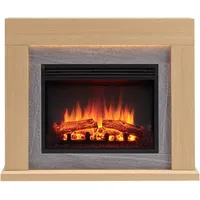 CrownFlame Elektrokamin 'Apollon' hellbraun 2 kW
