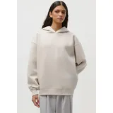 LeGer By Lena Gercke Kapuzensweatshirt "Abby, LeGer by Lena Gercke", Damen, Gr. 36, beige (chateau gray), Sweatware, Obermaterial: 65% Baumwolle, 35% Polyester, regular fit, Rippbündchen, Sweatshirts