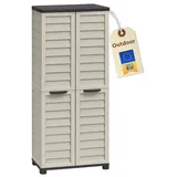 Gartenschrank Wetterfest Outdoor Gartenschrank Kunststoff Wetterfest Kunststoffschrank Mehrzweckschrank Balkonschrank Geräteschrank Hochschrank