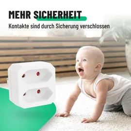 greate Doppelsteckdose Weiß 3 St.