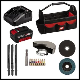 Einhell Power X-Change (18 V, inkl. 1x 4,0 Ah Akku, Ladegerät, Zubehör, Tasche)
