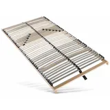 Sleepneo Stabiler Lattenrost 90x200, Lattenrahmen aus Buche, 42 Latten, 7 Komfortzonen, Federholzrahmen Made in Germany, Lattenrost 90 x 200 cm starr, hohe Traglast bis 150Kg
