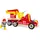 HaPe Feuerwehrauto mit Sirene - mit Feuerwehrmann-Figur, Spielzeugauto, Feuerwehrauto mit drehbarer Leiter & Zubehör, aus Holz, Rollenspielzeug für Kinder ab 2 Jahren
